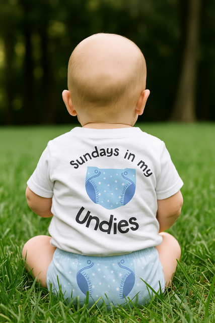 Sunday in my Undies Kids T-Shirt