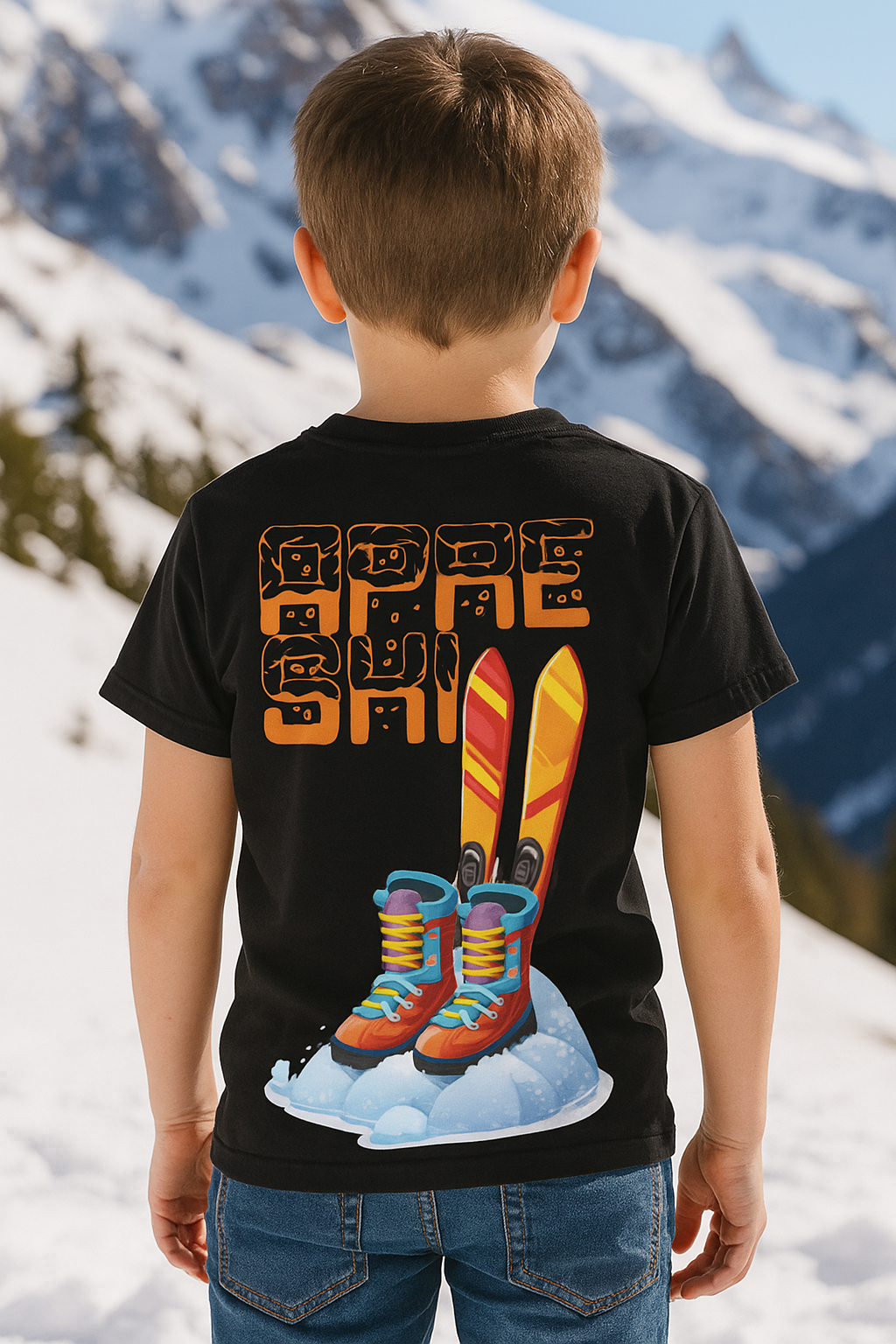 Childrens Apri Ski graphic t shirt
